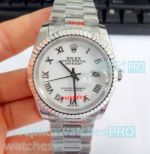 Rolex Datejust Watch 36mm Stainless steel President Pure White Dial